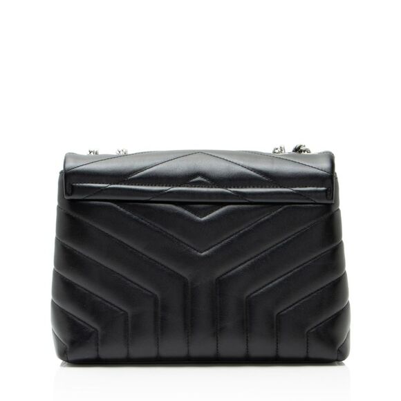 Saint Laurent Matelasse Calfskin Monogram LouLou Chain Small Shoulder Bag - Picture 4 of 10